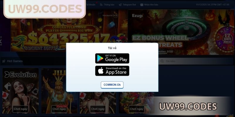 Tải app UW99 giúp trải nghiệm mượt mà trên thiết bị di động
